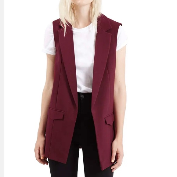 sleeveless blazer vest